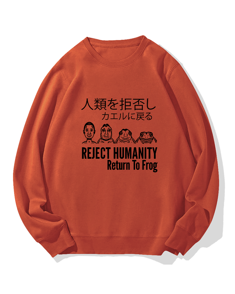 Reject Humanity Return To Frog Cotton Sweatshirt