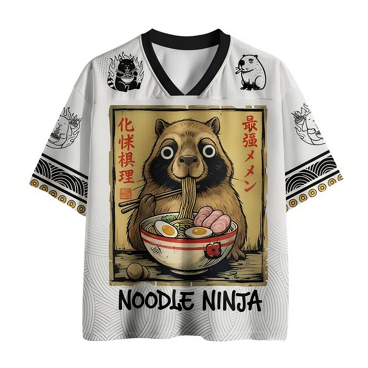 Noodle Ninja Tanuki Jersey Shirts