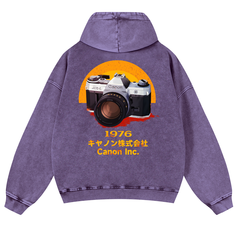 Canon Vintage Washed Cotton Back Art Hoodie