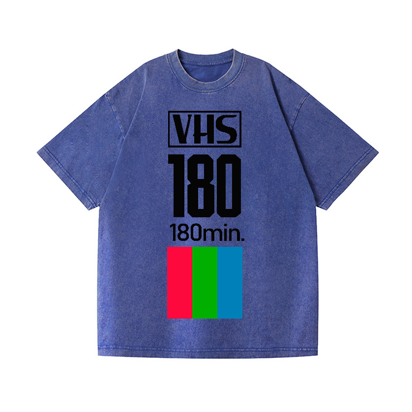 VHS Vintage Wash Japanese Design T-Shirt