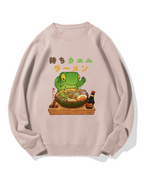 Frog Ramen Cotton Sweatshirt