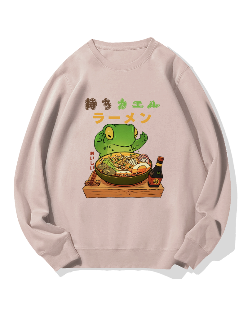 Frog Ramen Cotton Sweatshirt