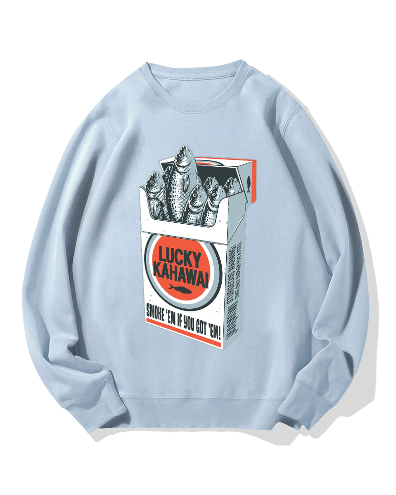 Fish cigarettes Cotton Sweatshirt