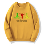octopus Cotton Pullover Sweatshirt