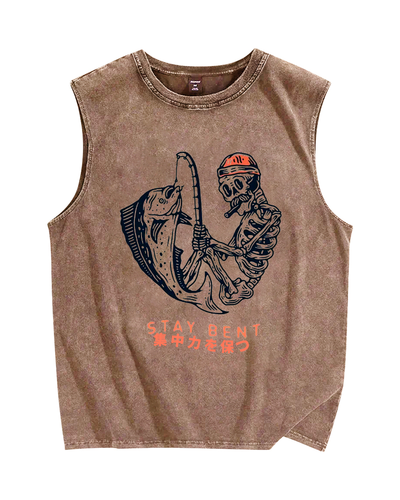 Stay bent Vintage Distressed Washed Tank Top