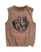 Stay bent Vintage Distressed Washed Tank Top