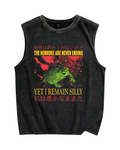 Japanese Frog Vintage Distressed Washed Tank Top
