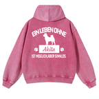 Akita Vintage Washed Cotton Back Art Hoodie