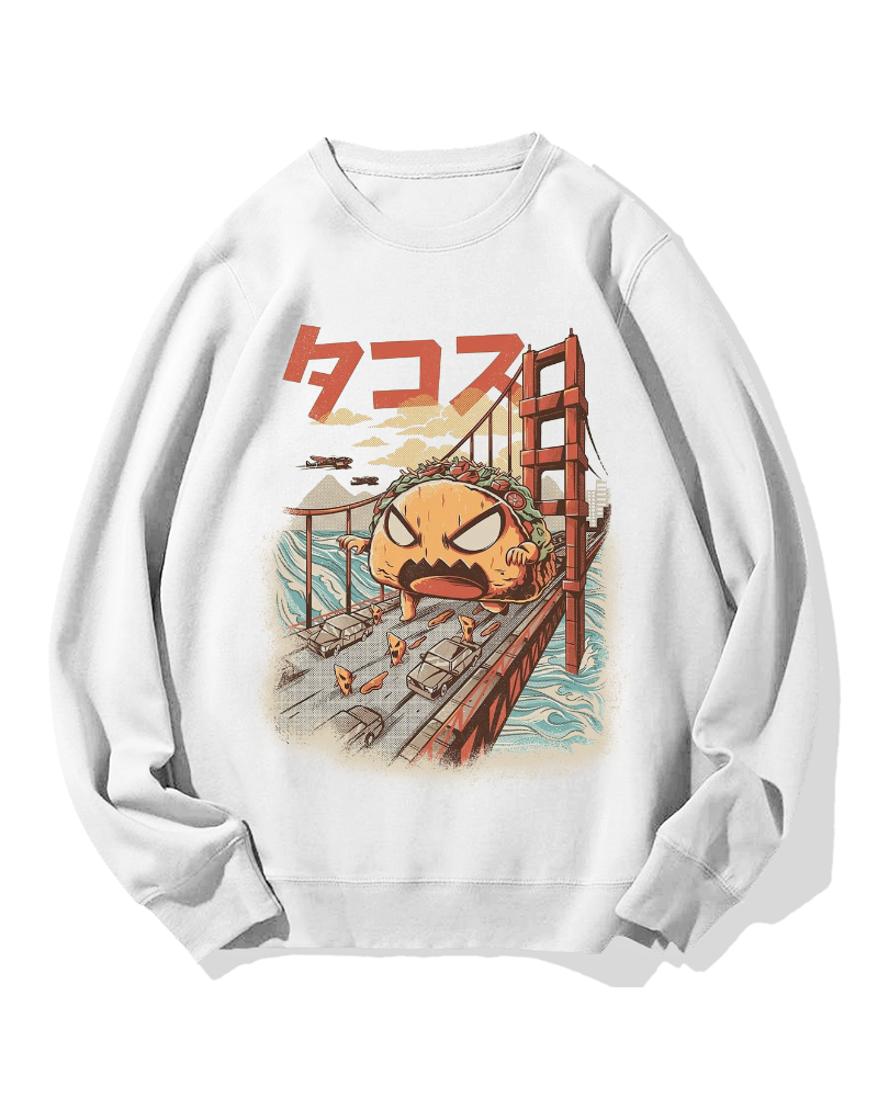 Taco Monster Cotton Sweatshirt
