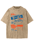 Retro Japanese Cuisine Vintage Washed T-shirt
