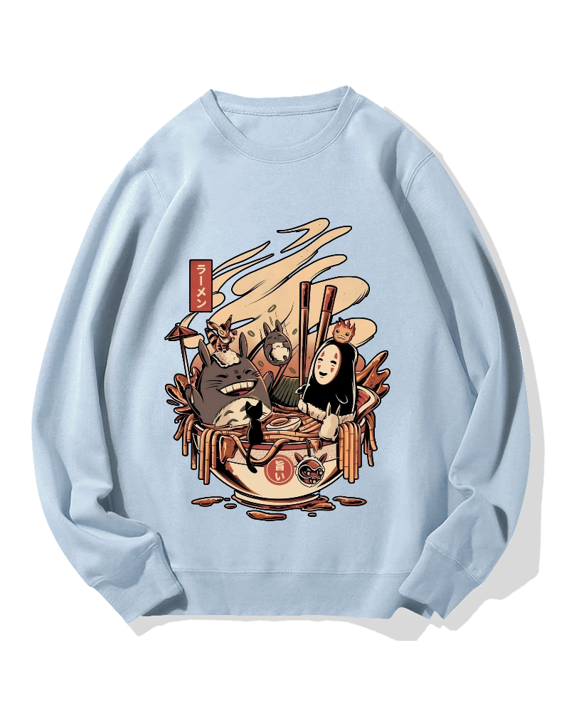 Ramen Pool Party Cotton Sweatshirt