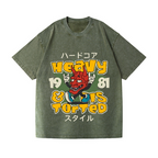 Hannya Vintage Wash Japanese Design T-Shirt