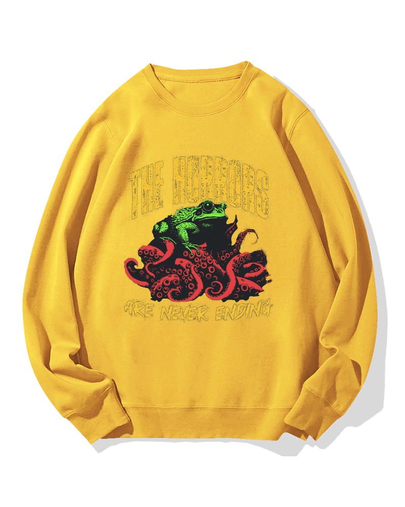 Horror Frog Cotton Sweatshirt