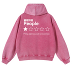 People Vintage Washed Cotton Back Art Hoodie