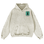 Sarcams Vintage Washed Cotton Back Art Hoodie