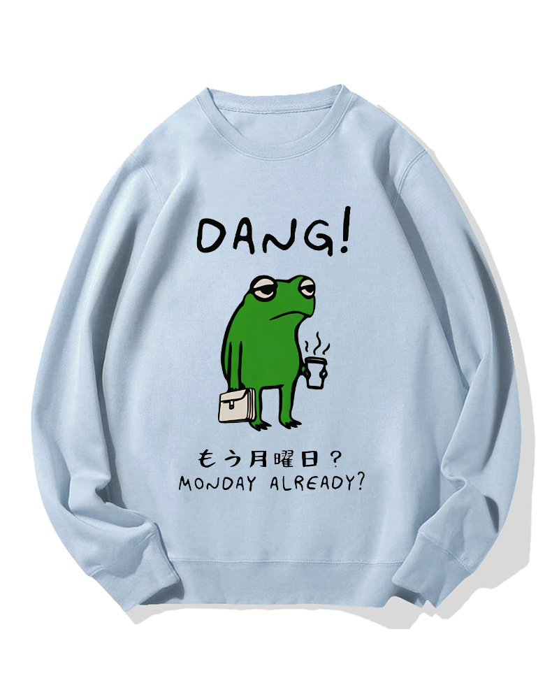 Unmotivated frog Cotton Sweatshirt