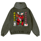 Frog Vintage Washed Cotton Back Art Hoodie