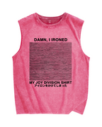 Ironed Music Vintage Distressed Washed Tank Top