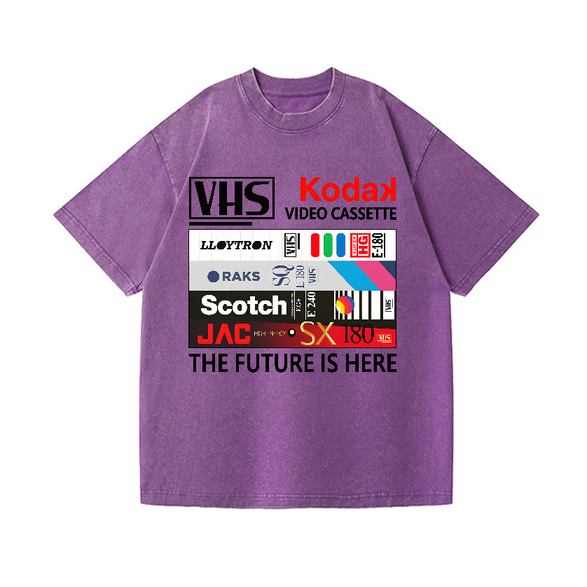 VHS Vintage Wash Japanese Design T-Shirt
