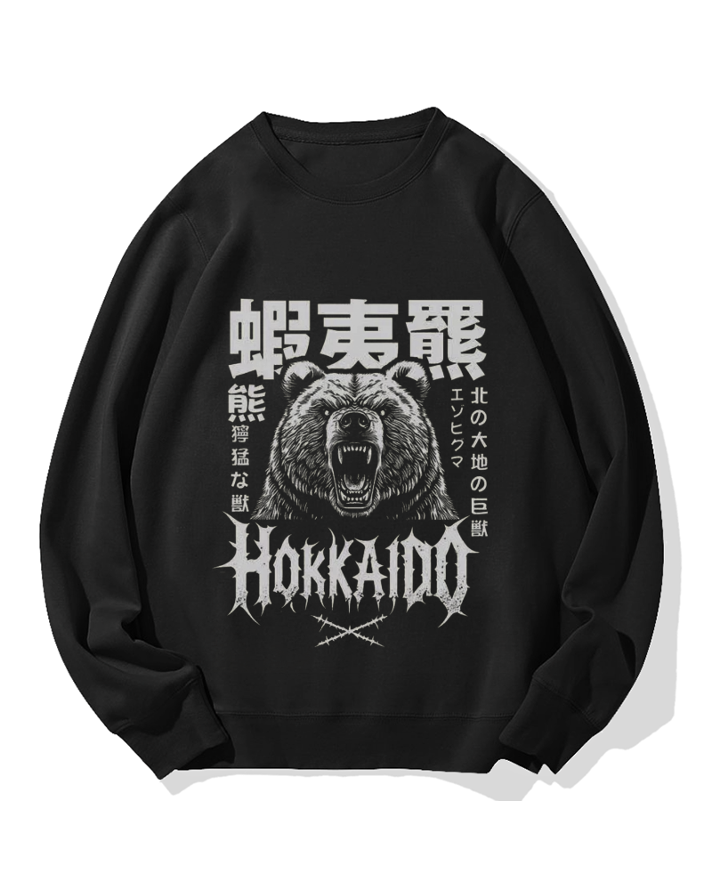 Hokkaido Bear Cotton Sweatshirt
