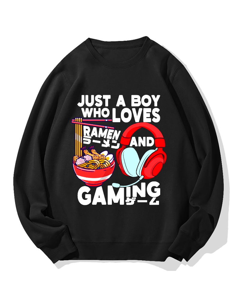 Ramen & Games Cotton Sweatshirt