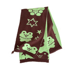 Frog Double-Sided Knitted Scarf