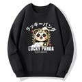 Lucky Panda Cotton Pullover Sweatshirt