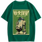 R2D2 Japanese Cotton casual T-shirt