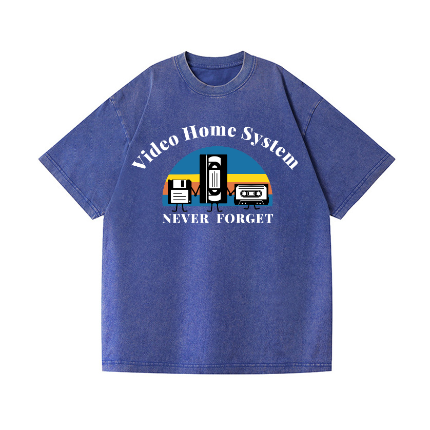 VHS Vintage Wash Japanese Design T-Shirt