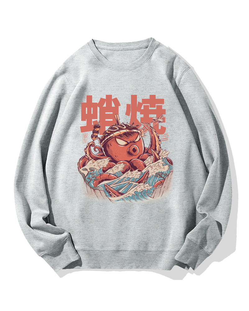 Takoyaki Octopus Monster Cotton Sweatshirt