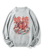 Takoyaki Octopus Monster Cotton Sweatshirt