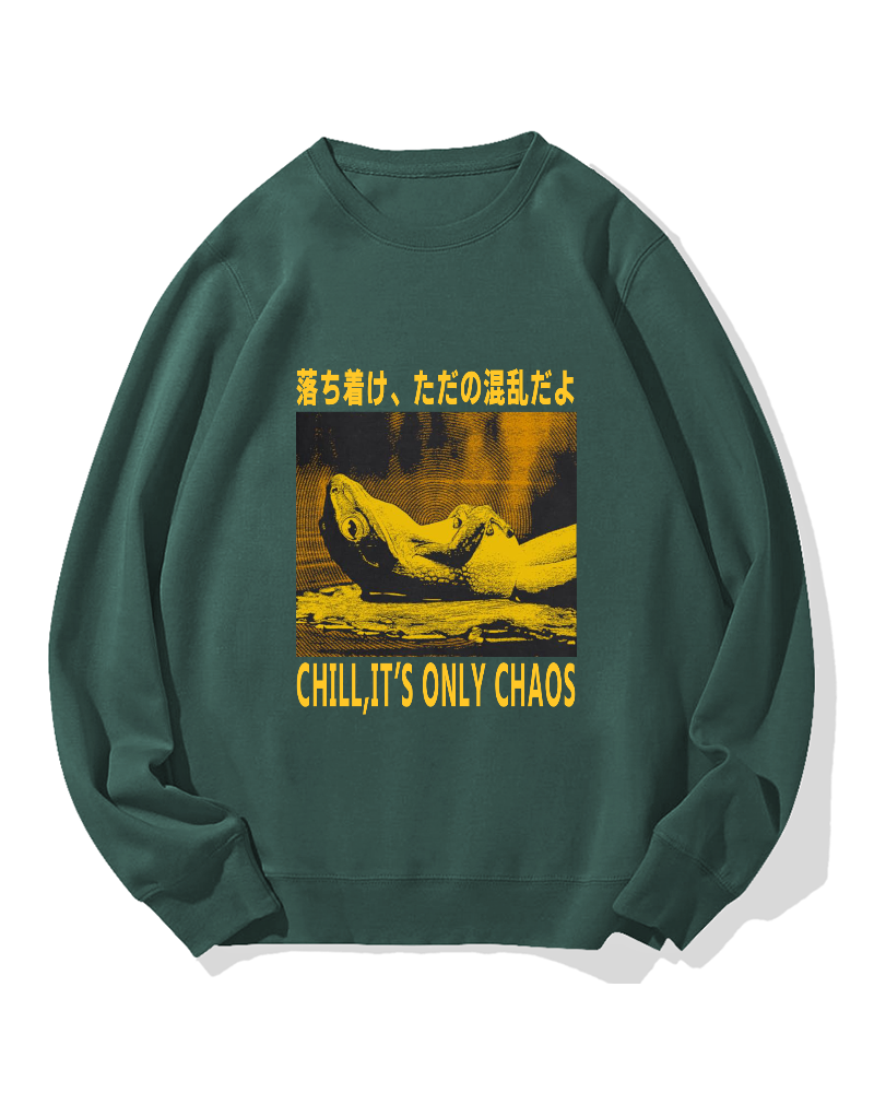 Chill It's Chaos Cotton Sweatshirt