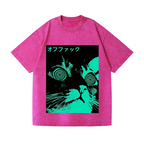 Cat Vintage Wash Japanese Design T-Shirt