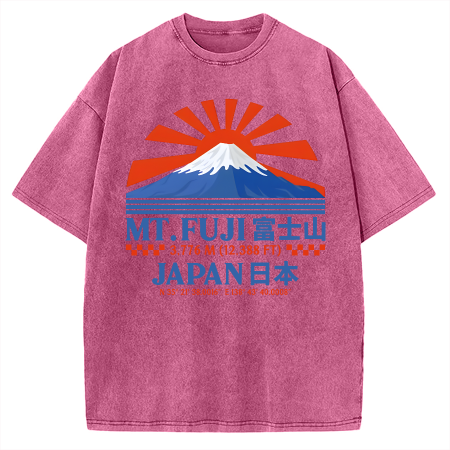 Vintage Japan Mount Fuji Vintage Washed T-shirt