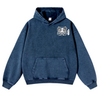Octopus Vintage Washed Cotton Back Art Hoodie