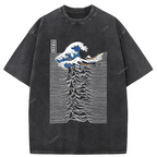 Music And Waves Washed T-Shirt