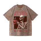 Staying Alive Vintage Wash Japanese Design T-Shirt