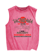 Tachibana Fighter Vintage Distressed Washed Tank Top