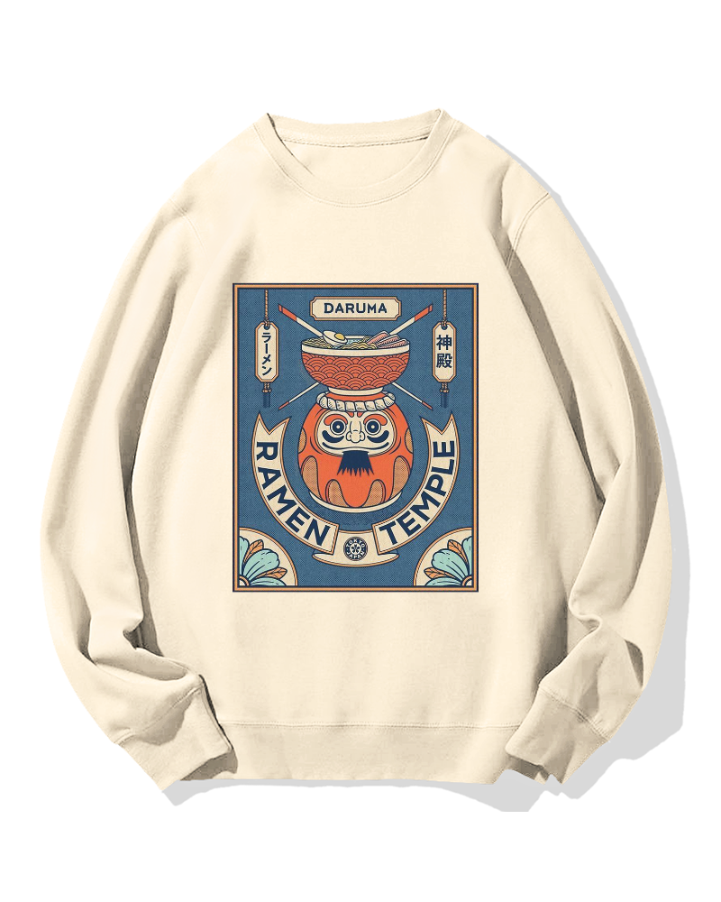 Ramen Temple Cotton Sweatshirt