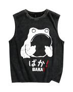 Stupid Frog Vintage Distressed Washed Tank Top