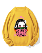 Nezuko Chibi basket Cotton Sweatshirt