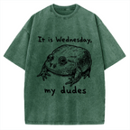 Wensday Frog Vintage Washed T-shirt