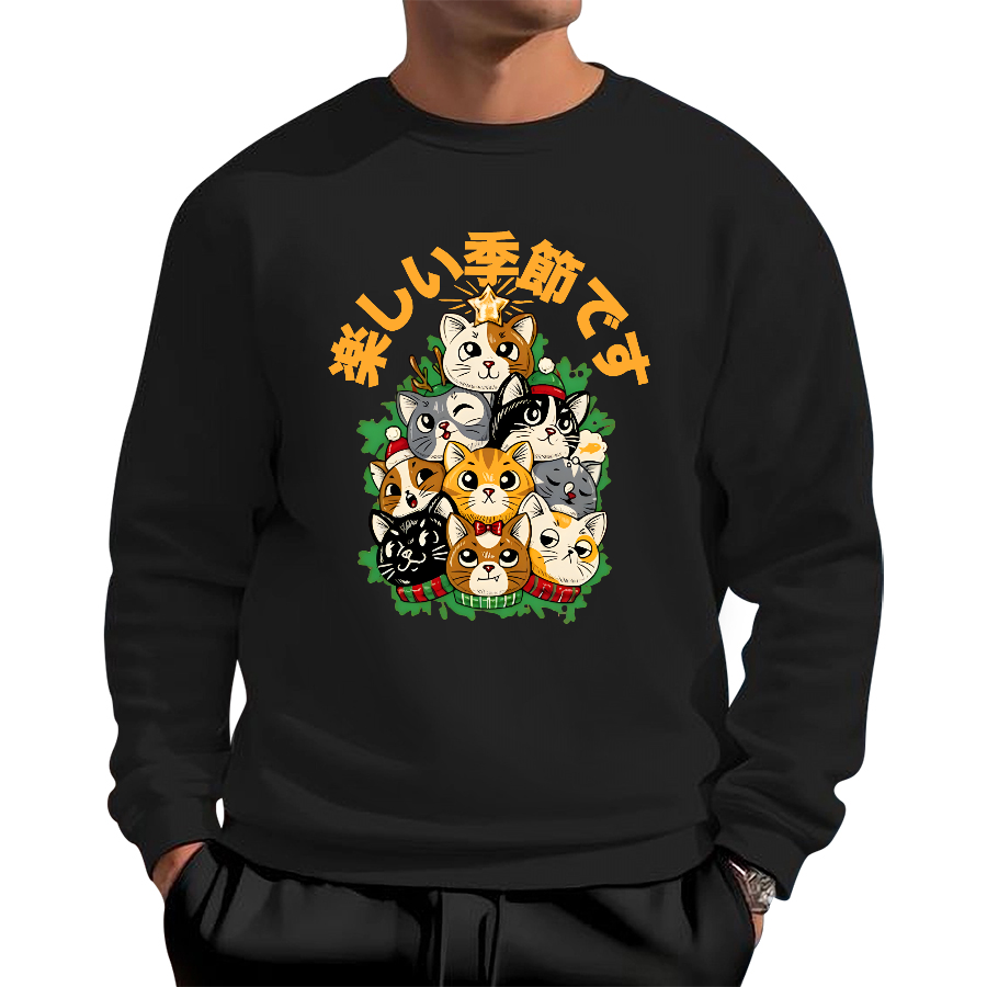 christmas tree Cotton Pullover Sweatshirt