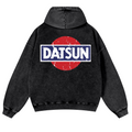 Datsun Vintage Washed Cotton Back Art Hoodie