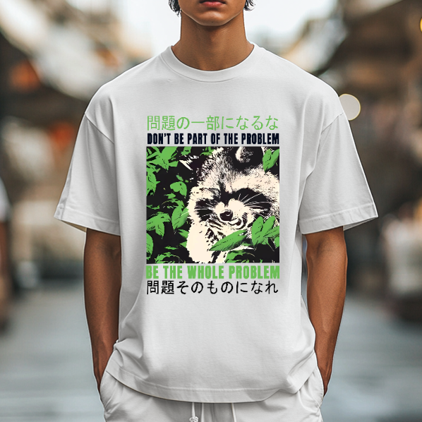 Raccoon Japanese Style Classic Tee