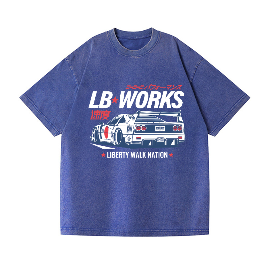 Liberty Walk Nation Vintage Wash Japanese Design T-Shirt