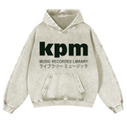 KPM Music Recorded Library Vintage Washed Thick Cotton Hoodie