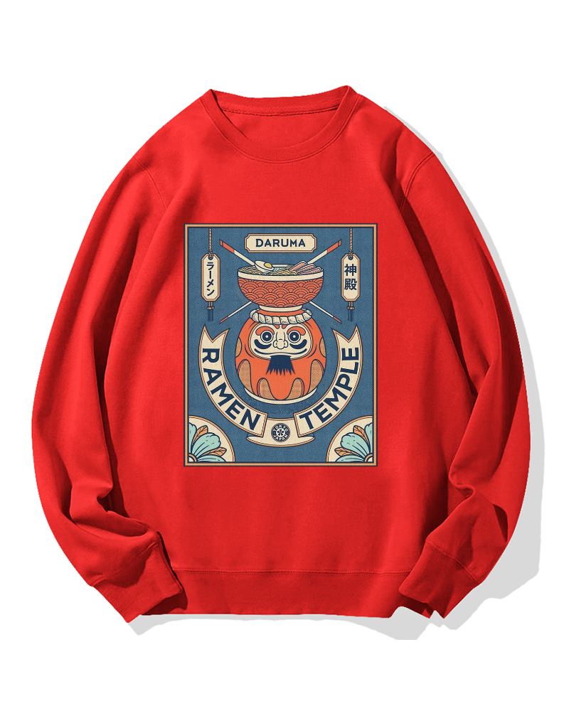 Ramen Temple Cotton Sweatshirt