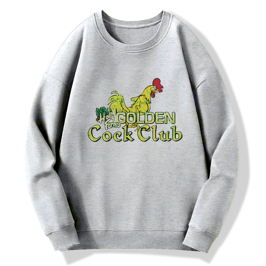 Holly Farms Golden Cock Club Cotton Pullover Sweatshirt