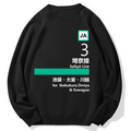 Saikyo Line for Ikebukuro Geek Cotton Sweatshirt